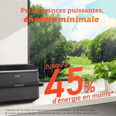 COSORI - Friteuse à Air - 10L Twinfry, Dual Zone Avec Séparateur Amovible